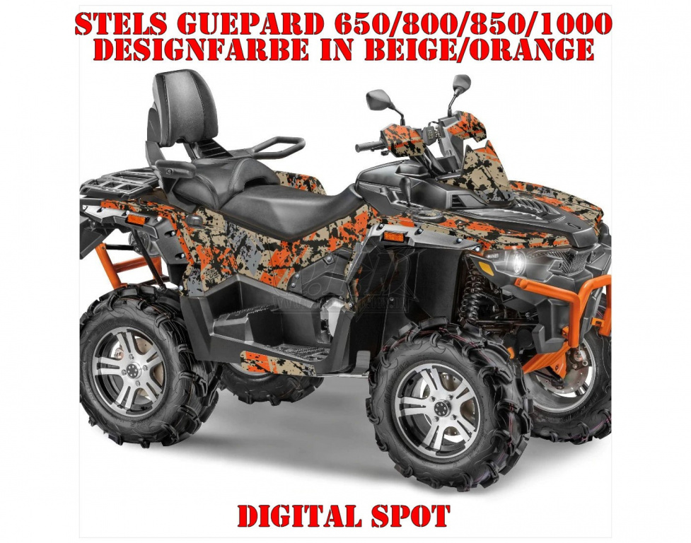 Digital Spot Beige-Orange für Stels Guepard 650/800/850/1000